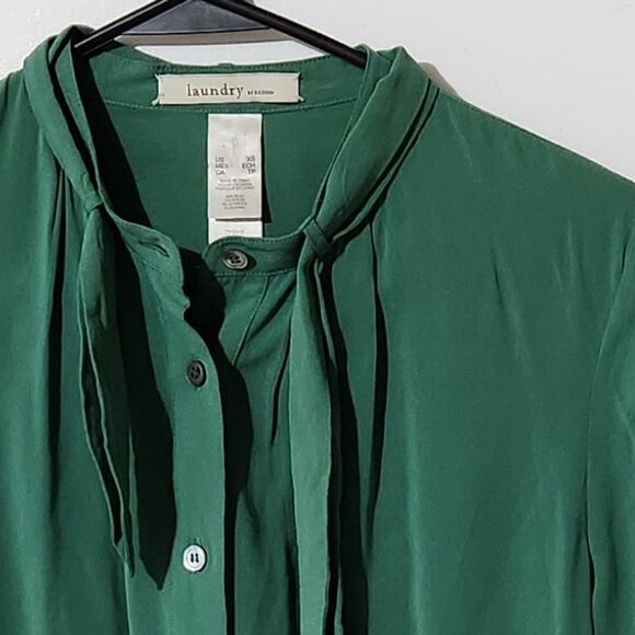 Laundry by Design Green Blouse - Picture 4 of 4